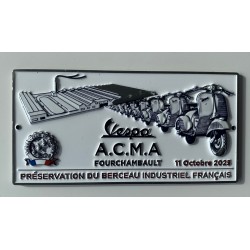 Plaque commémorative Métal emaillé